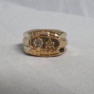 Wedding Style Masonic Ring