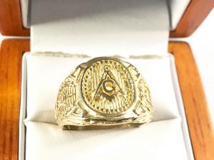 Gold Masonic Ring 